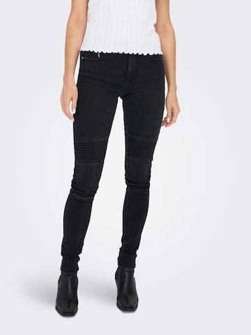 Skinny Jeans 'DAISY' de la ONLY pe negru: față