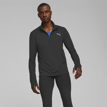 PUMA Performance Shirt 'Run Favourite' in Black: front