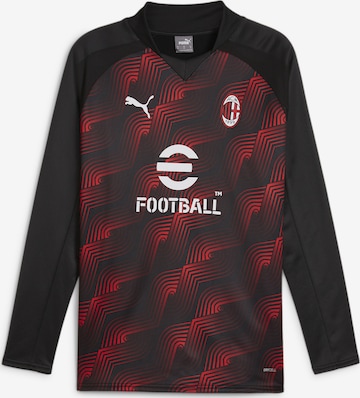 PUMA Sportsweatshirt 'AC Milan' in Zwart: voorkant