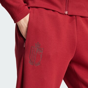 ADIDAS PERFORMANCE Regular Workout Pants 'Belgium Travel' in Red