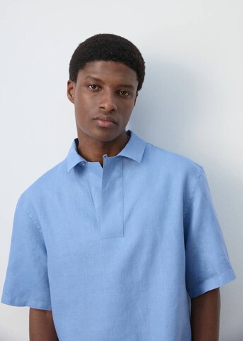 MANGO MAN Poloshirt 'Bay' in Blau