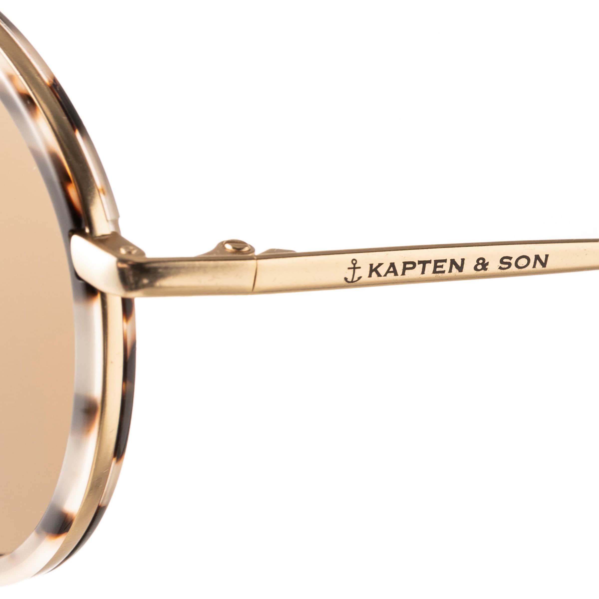 Kapten & Son Sluneční brýle 'Amsterdam Sand Tortoise Brown' – hnědá