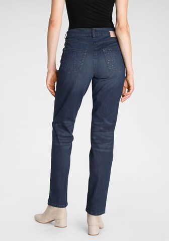 MAC Slimfit Jeans 'Melanie' in Blau