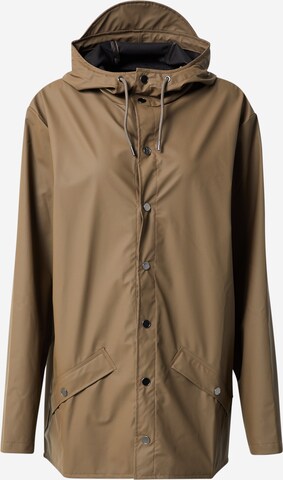 Veste fonctionnelle RAINS en marron : devant