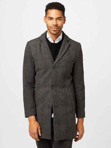 Only & Sons Between-Seasons Coat 'JAYLON' in Black: front