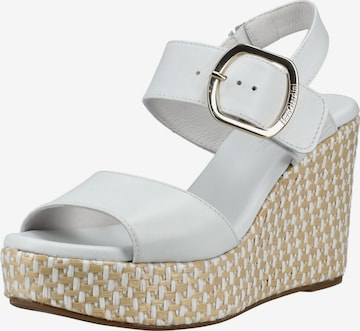 Sandalo di Nero Giardini in bianco: frontale