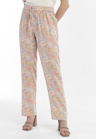 Usha Loosefit Broek in Oranje: voorkant