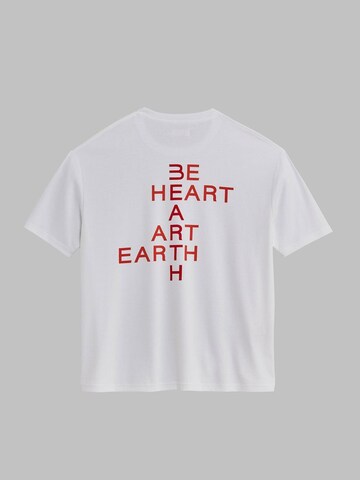 BEARTH Oversizeshirt ''Puzzle Grid' Bio-Baumwolle' in Weiß