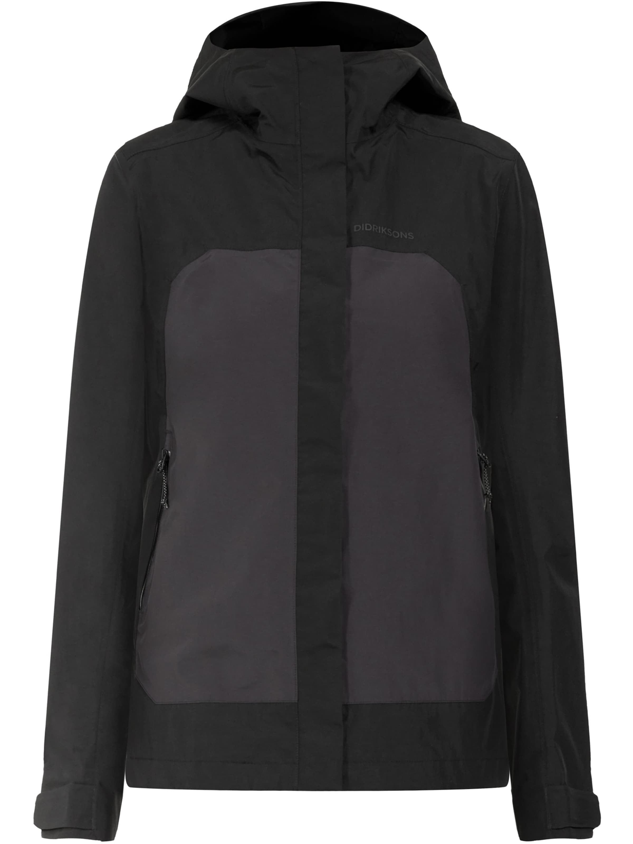 Veste outdoor 'GRIT WNS ' Didriksons en noir : devant