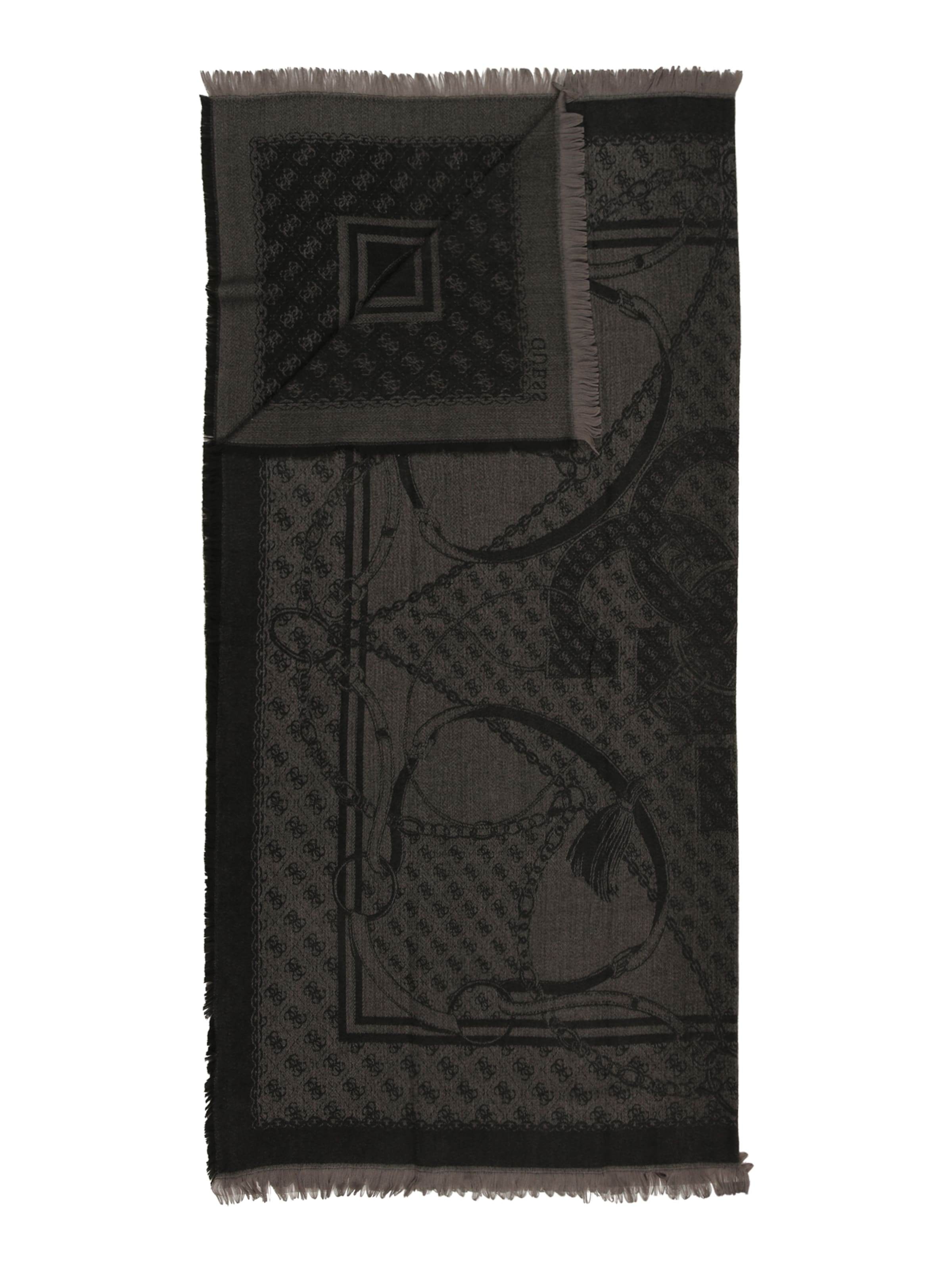 Sciarpa 'KEFIAH 120X120' di GUESS in nero