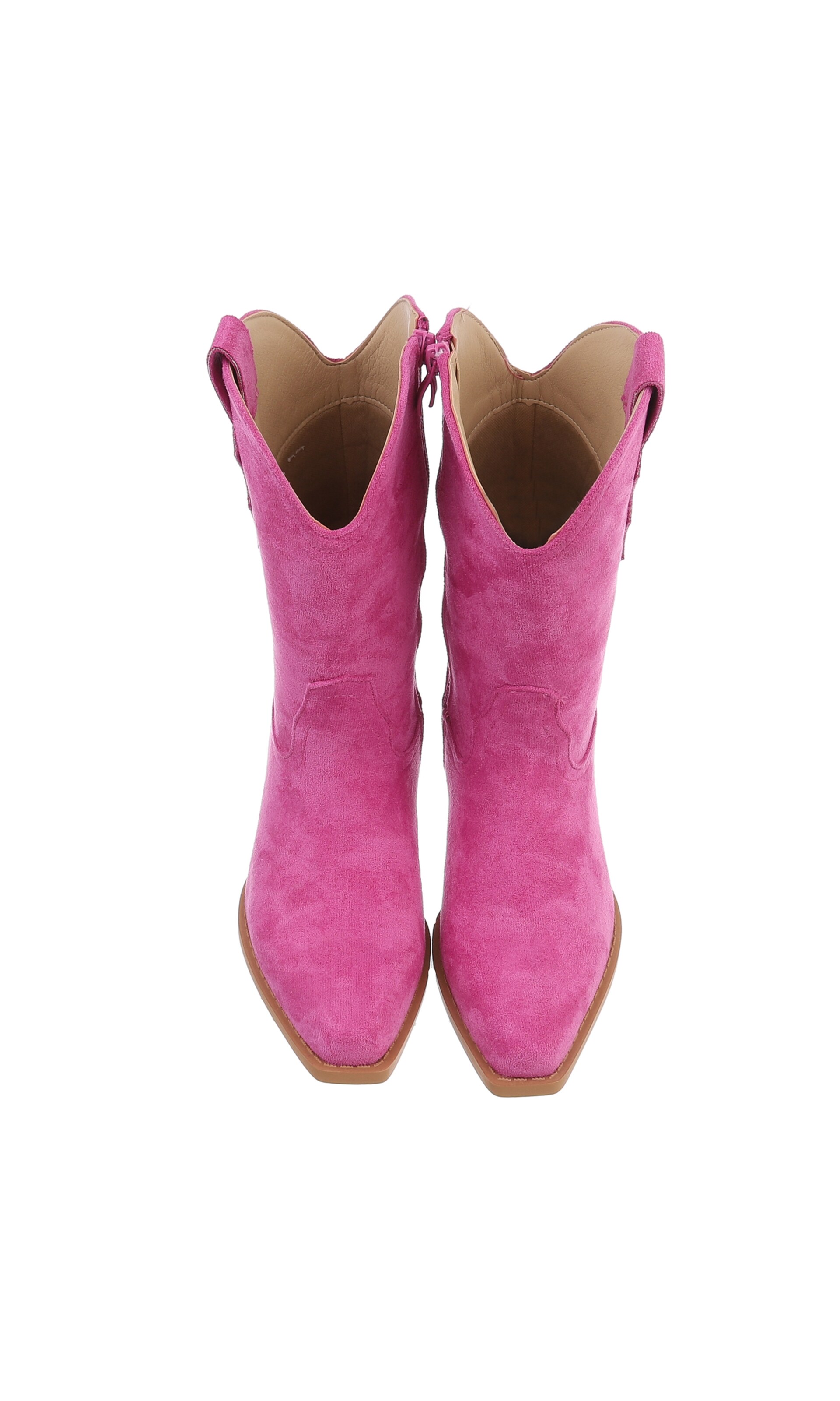 Ital-Design Cowboy Boots in Pink