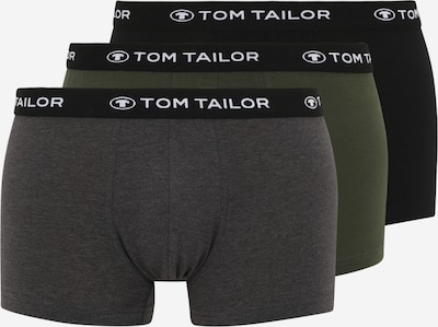 TOM TAILOR Bokseršorti, krāsa - raibi pelēks / haki / melns / balts, Preces skats