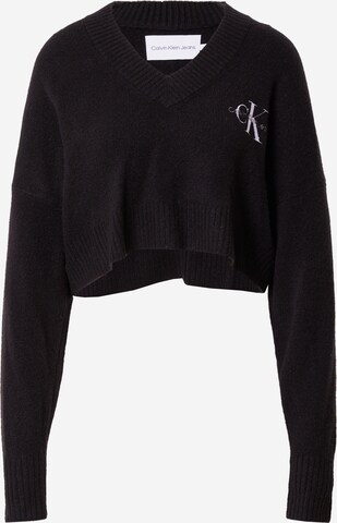 Calvin Klein Jeans Sweter w kolorze czarny: przód
