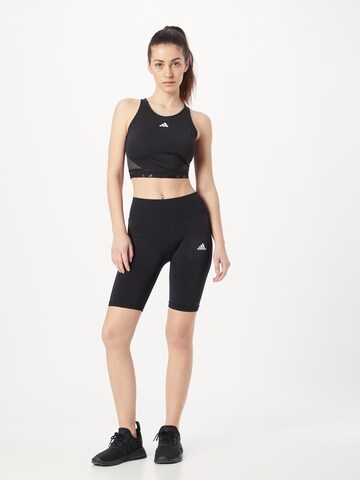 ADIDAS SPORTSWEAR Skinny Workout Pants 'Seamless' in Black