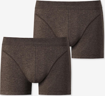 SCHIESSER Boxer shorts ' Comfort Fit ' in Brown: front