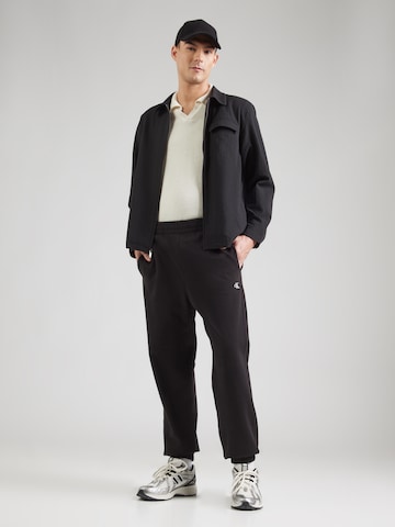 Calvin Klein Jeans Tapered Trousers '350TERRY' in Black