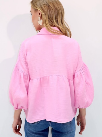 Trend Alaçatı Stili Bluse in Pink
