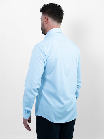 Vercate - Regular Fit Camisa clássica 'No. 27' em azul