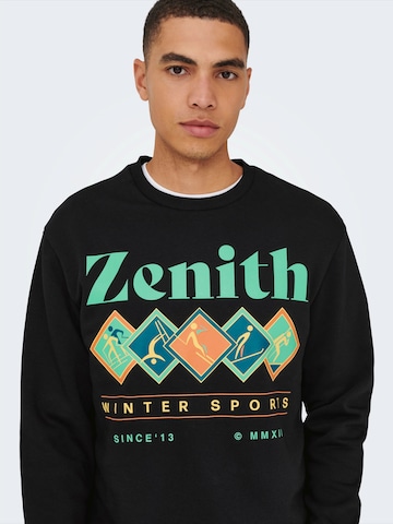 Only & Sons - Sudadera 'ONSCERES MONTO' en negro