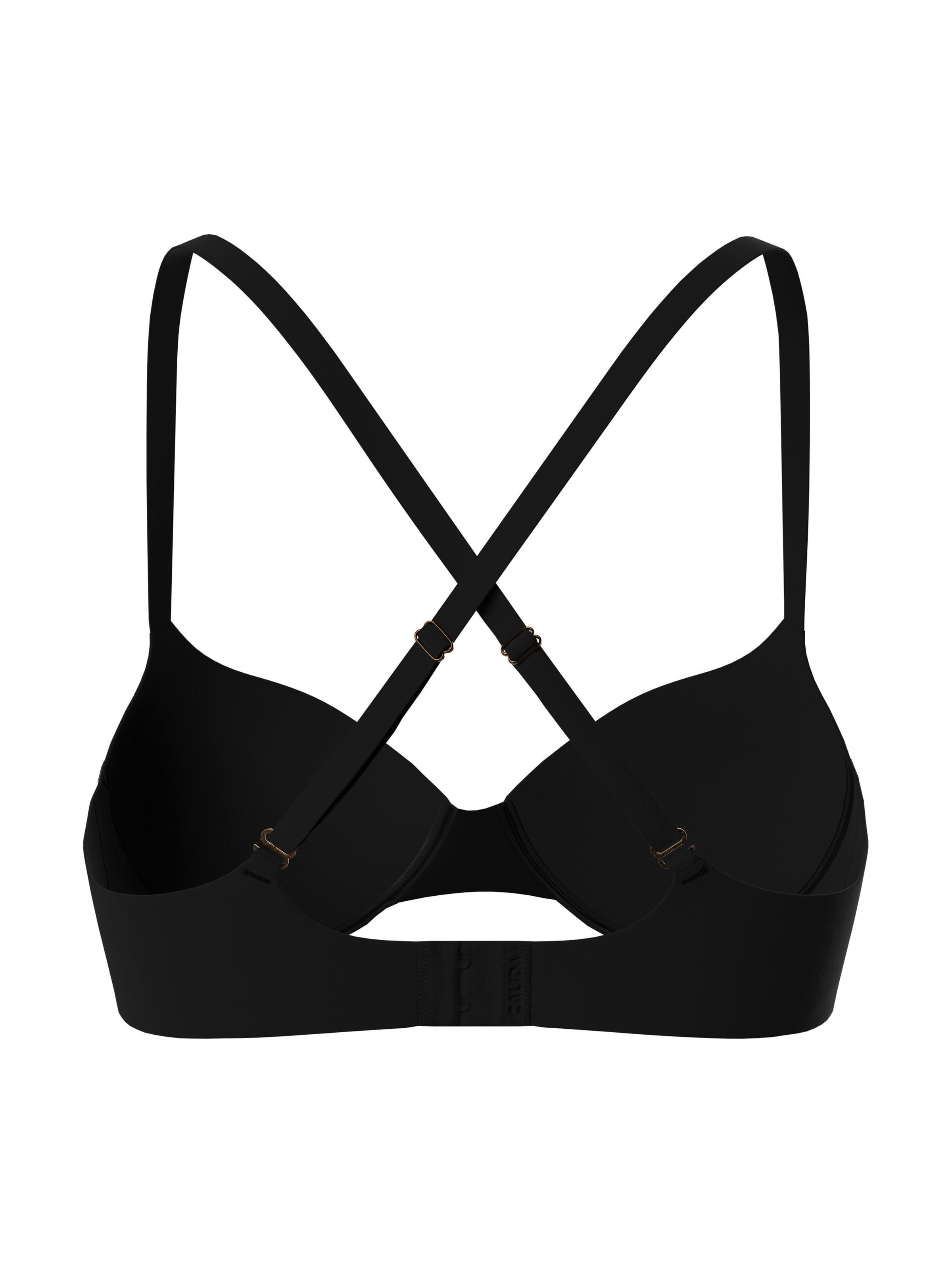 T-shirt Reggiseno 'Sleek Skin' di CALIDA in nero