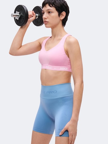 Bustier Soutien-gorge de sport 'INDY' NIKE en rose