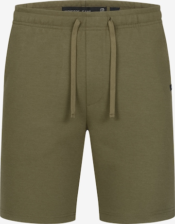 INDICODE JEANS Regular Shorts 'INCowell' in Grün: Vorderseite