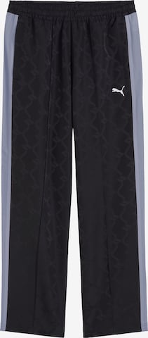 Regular Pantaloni sport 'T7' de la PUMA pe negru: față