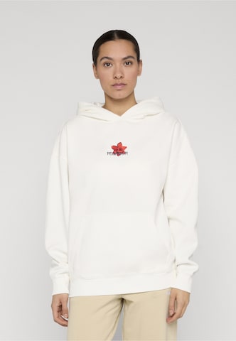 Pegador Sweatshirt 'Modra' in Wit: voorkant