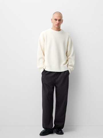 Loosefit Pantalon Bershka en gris