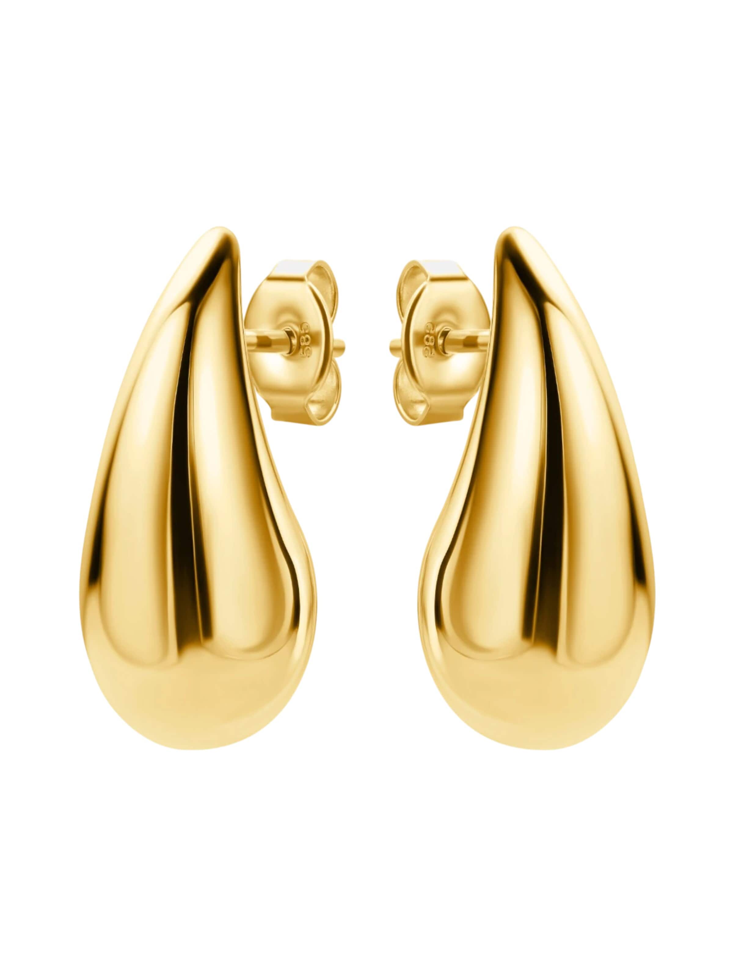 Orecchini 'Ohrringe aus 585 Gelbgold' di DIAMANT LETERNEL in oro: frontale