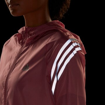 ADIDAS SPORTSWEAR Athletic Jacket 'Run Icons 3-Stripes ' in Pink