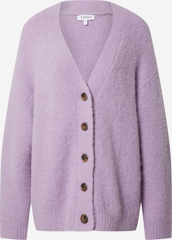 Cardigan 'Peyton' EDITED en violet : devant