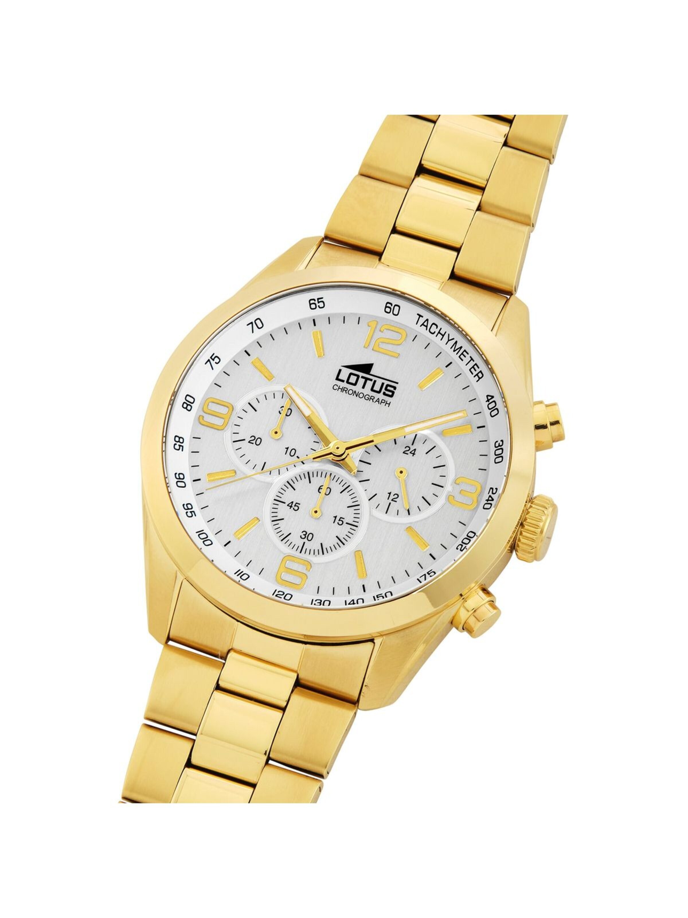 Lotus Analoog horloge in Zilver