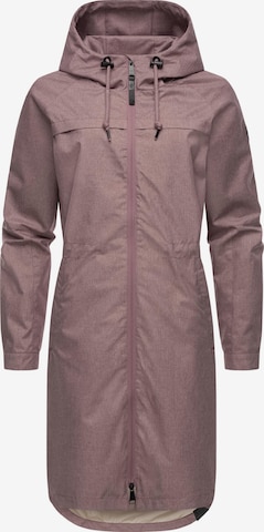 Manteau fonctionnel 'Belinka' Ragwear en violet : devant