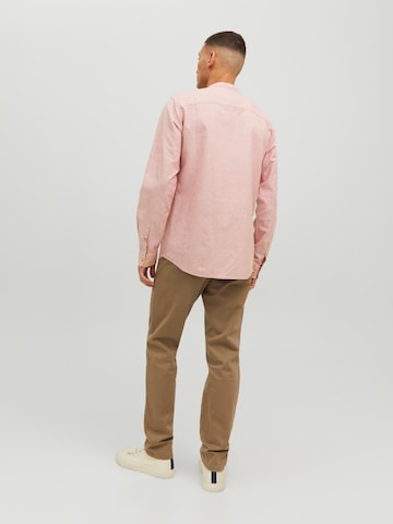 rožinė JACK & JONES Priglundantis modelis Marškiniai 'Summer'
