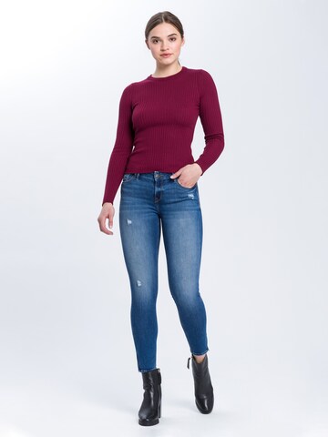 Cross Jeans Skinny Jeans 'Giselle' in Blau