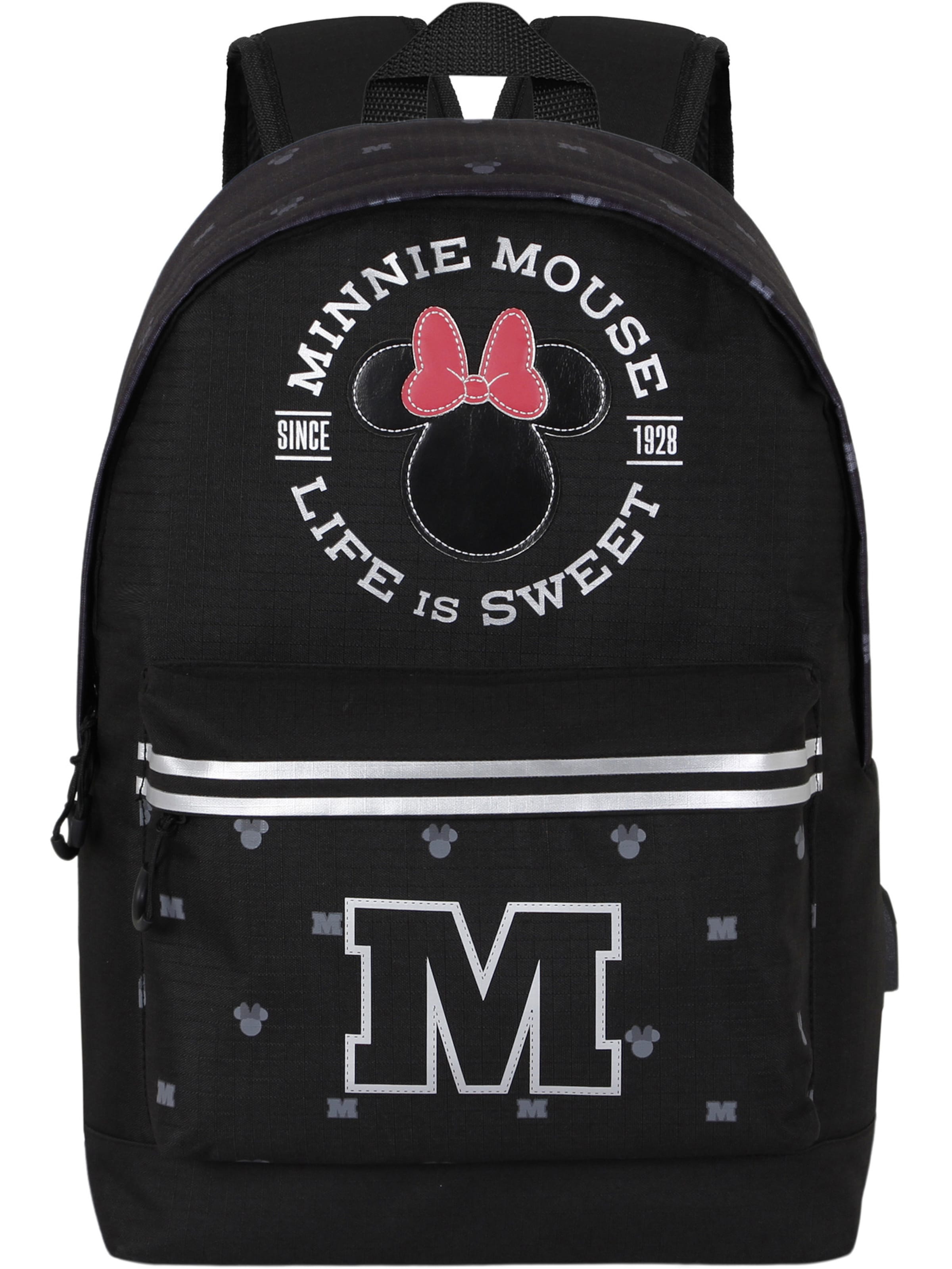 Zaino 'Minnie Mouse' di DISNEY in nero: frontale