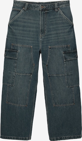 Pull&Bear Džíny s kapsami – modrá: přední strana