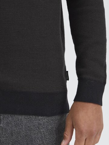 BLEND Sweater ' BHBAAL HALF ZIPP KNIT ' in Black