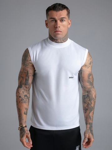 T-Shirt SikSilk en blanc : devant