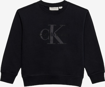 Felpa 'SEASONAL' di Calvin Klein Jeans in nero: frontale