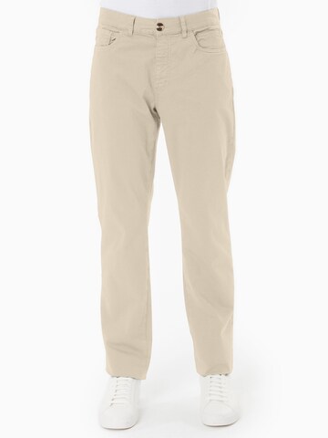 Organication Skinny Jeans in Beige: Vorderseite