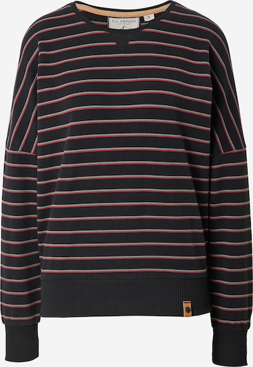 Fli Papigu Sweater majica 'Der 9' u pastelno plava / pastelno crvena / crna, Pregled proizvoda