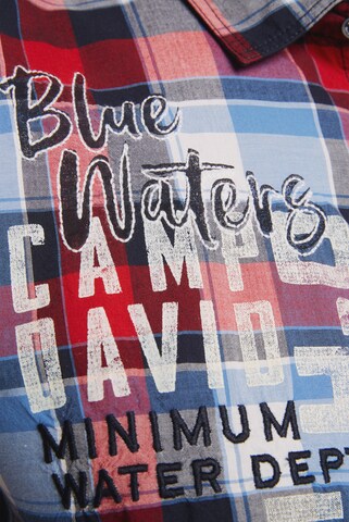 CAMP DAVID Regular Fit Hemd in Blau