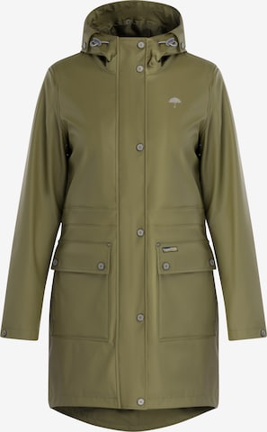 Schmuddelwedda Raincoat in Green: front