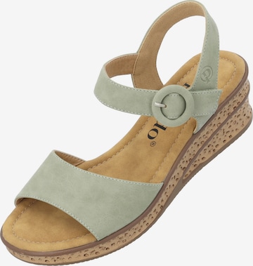 Sandales à lanières 'Helys' Palado en vert : devant