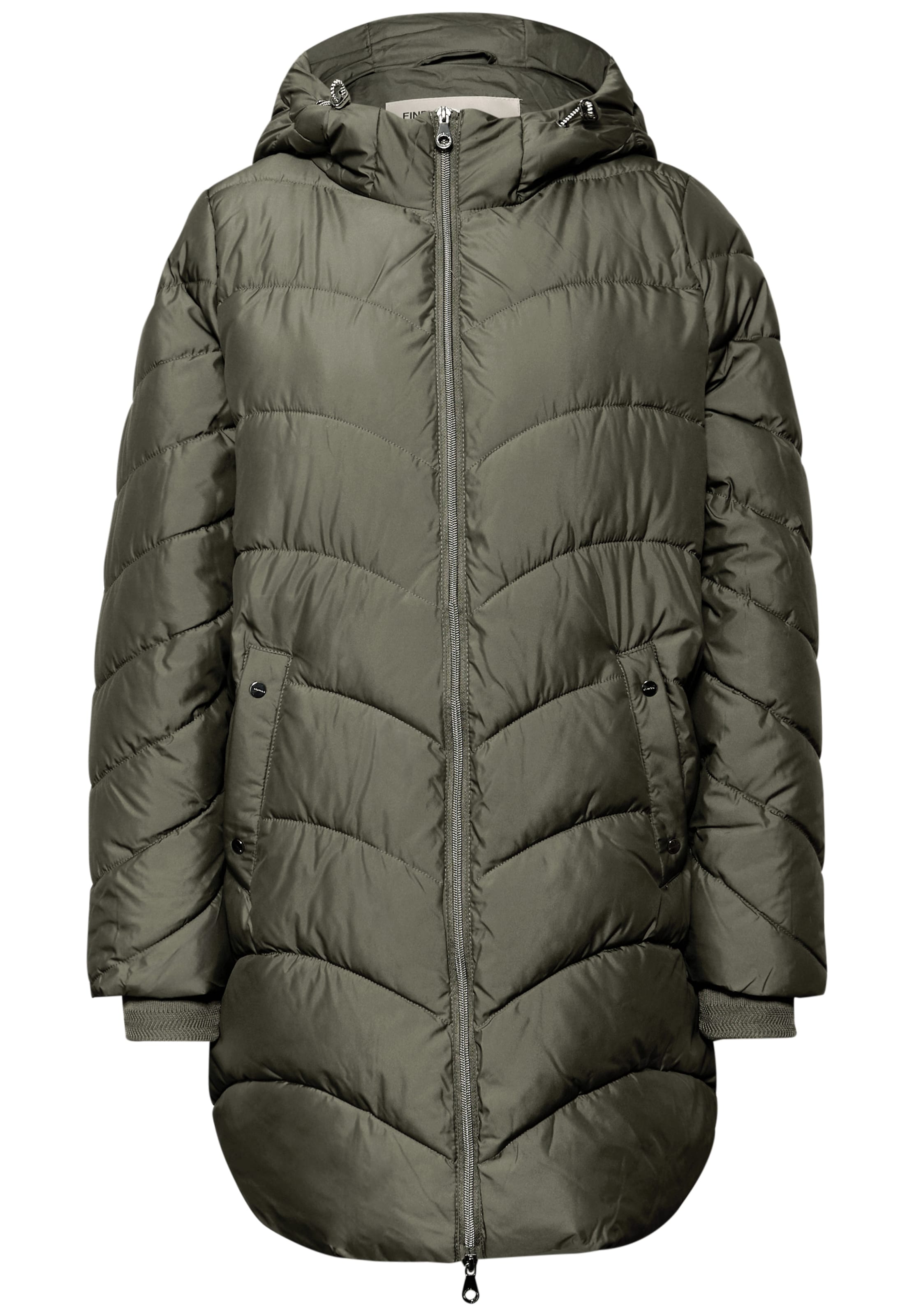 STREET ONE Winter Jacket in Green: front