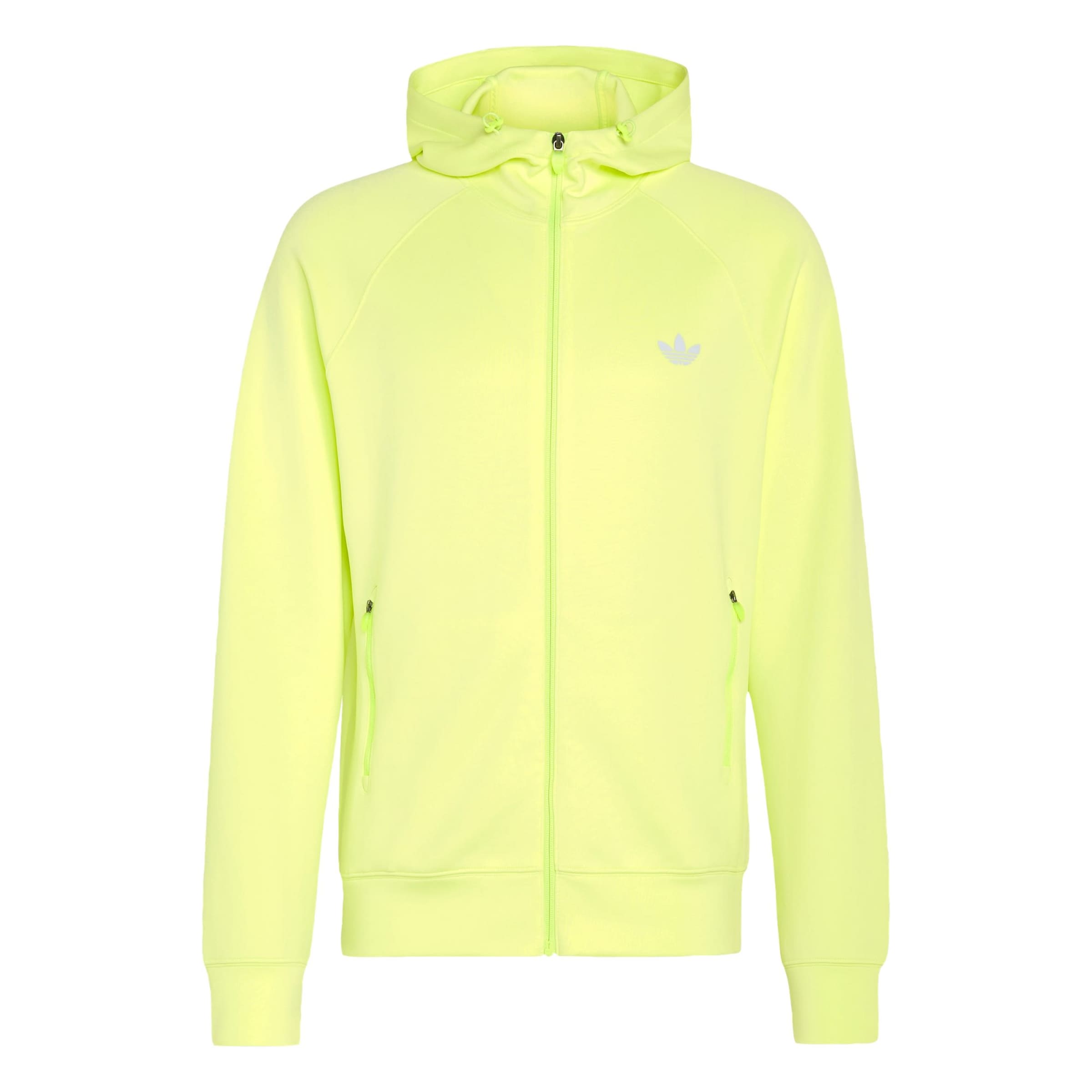 ADIDAS ORIGINALS Sweatvest 'Trefoil Essentials' in XS in de kleur Citroengeel, Productweergave