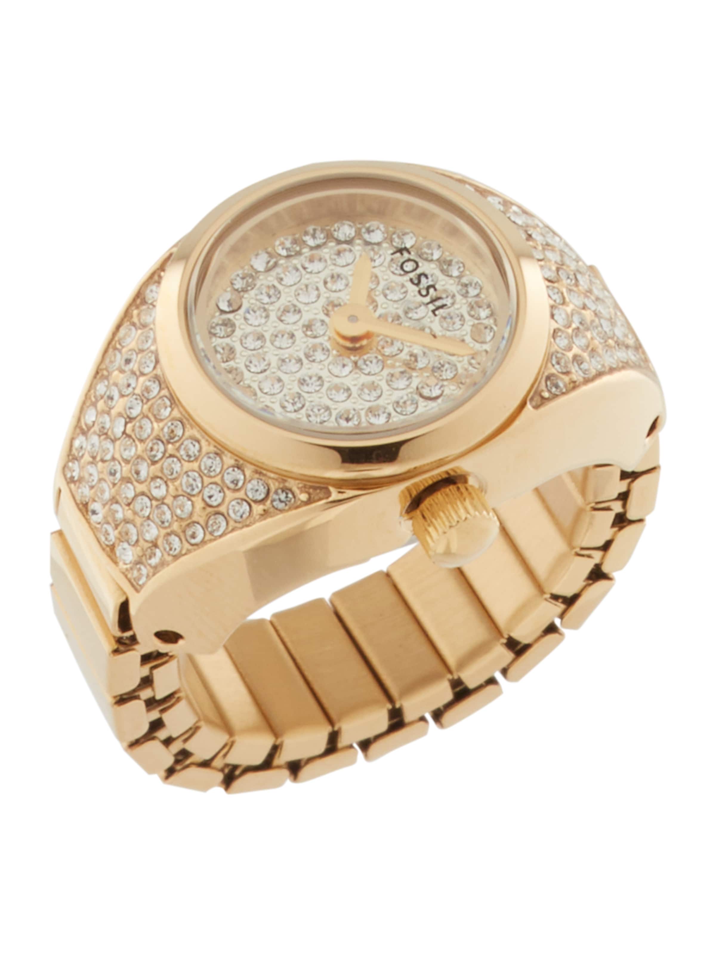 FOSSIL Ring in Gold: Vorderseite