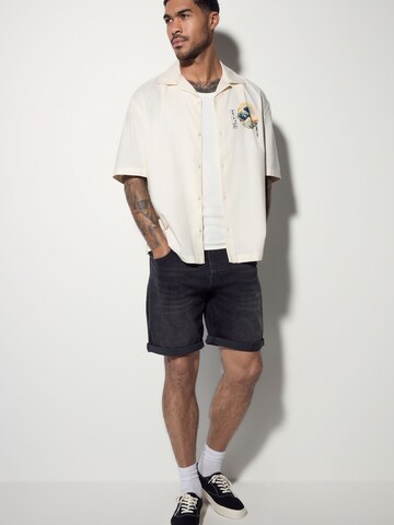 Next Regular fit Button Up Shirt in Beige